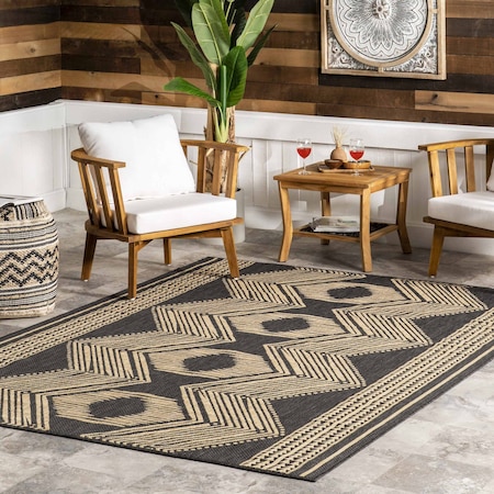 Nuloom Ranya Tribal Indoor/Outdoor Area Rug 8ft x 10ft GBCB01D-8010